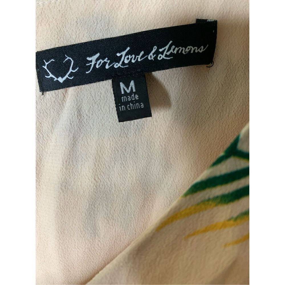 For Love and Lemons Printed v neck jumper women’s size medium - Picture 4 of 5
